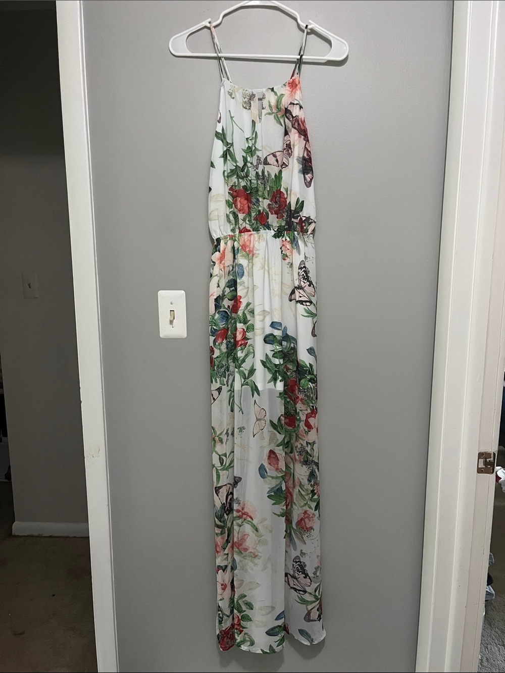 Fate Floral Print Maxi Dress